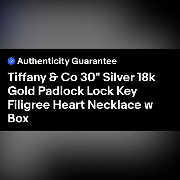 ❌SOLD❌🩵RARE🩵 Tiffany Heart Necklace - Picture 5 of 5